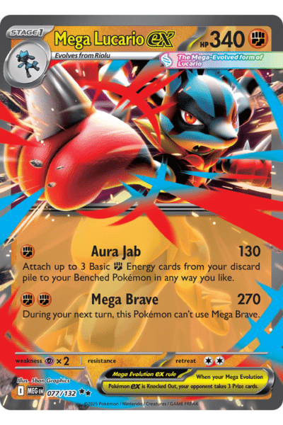 Mega Lucario ex 077/132