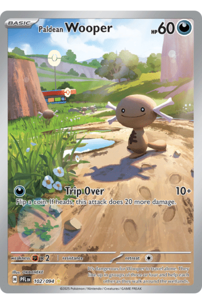 Paldean Wooper 102/094 Full Art