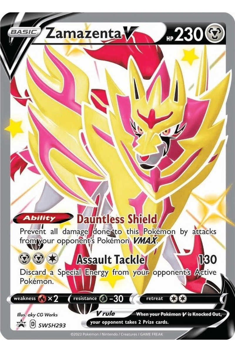 Zamazenta V SWSH293 Shiny Full Art