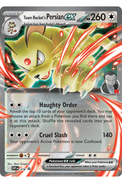 Team Rocket's Persian ex 218