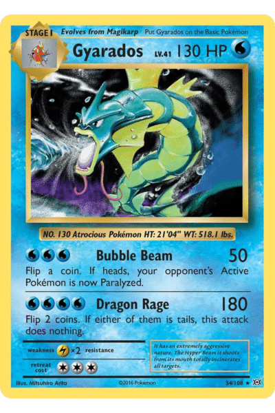 Gyarados 34/108 Rare