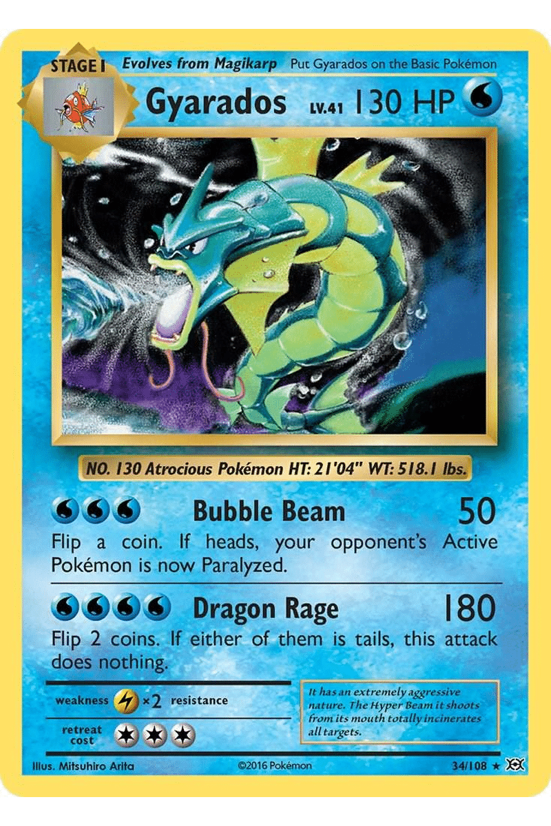 Gyarados 34/108 Rare
