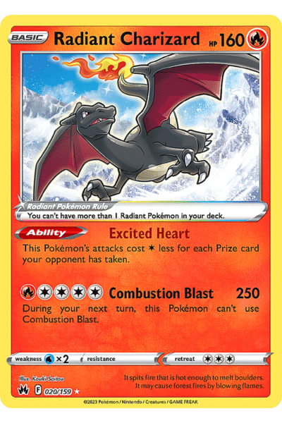 Radiant Charizard 020/159 Radiant Rare
