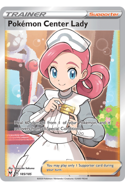 Pokémon center lady 185/185 Full Art
