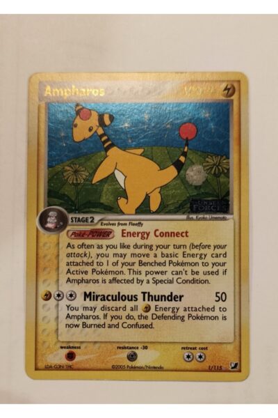 Ampharos 1/115 Reverse Holo Unseen Forces