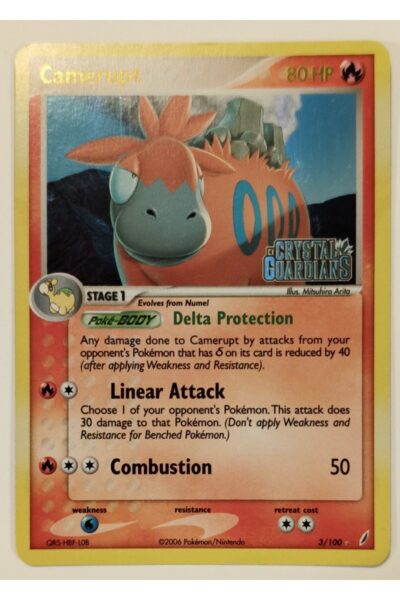 Camerupt 3/100 Reverse Holo Crystal Guardians