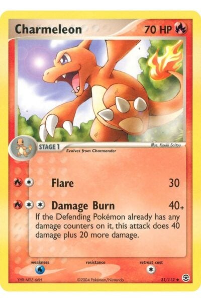 Charmeleon 31/112 Uncommon fra FireRed & LeafGreen