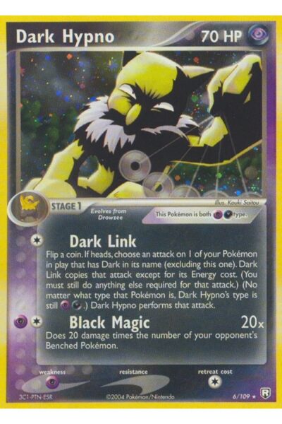Dark Hypno 6/109 Rare Holo fra Team Rocket Returns