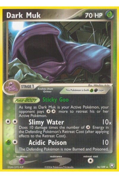 Dark Muk, Rare-kort nummer 16/109 fra Team Rocket Returns, illustreret af Mitsuhiro Arita