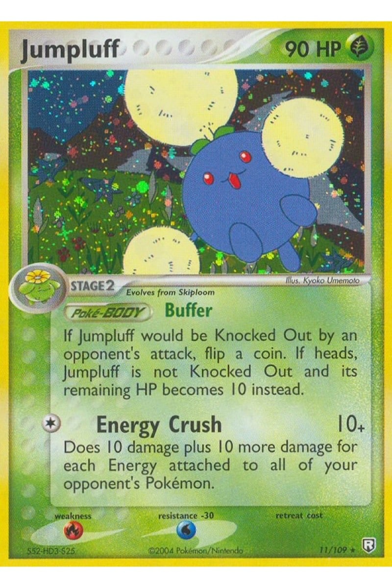 Jumpluff Rare Holo kort nummer 11/109 fra sættet Team Rocket Returns