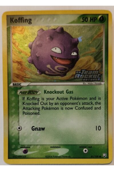 Koffing 61/109 Team Rocket Returns Reverse Holo