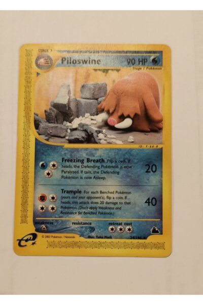 Piloswine 24/144 Rare fra Skyridge, illustreret af Yuka Morii.