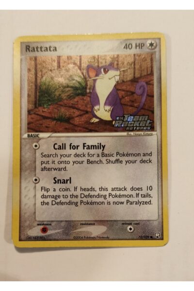 Rattata 72/109 Team Rocket Returns Reverse Holo