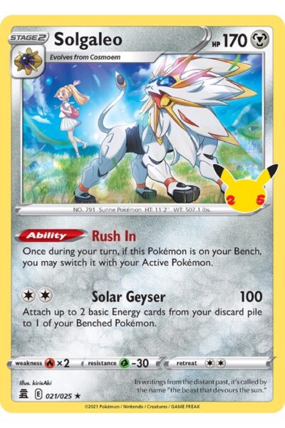 Solgaleo 21/25 Celebrations
