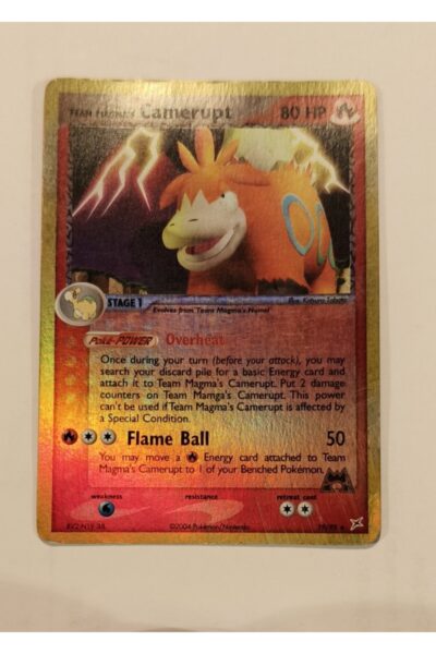 Team Magma's Camerupt 19/95 Team Magma vs Team Aqua Reverse Holo