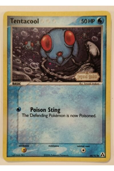 Tentacool 66/92 Reverse Holo Legend Maker