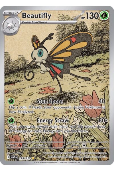 Beautifly 219/217 Illustration Rare fra Ascended Heroes