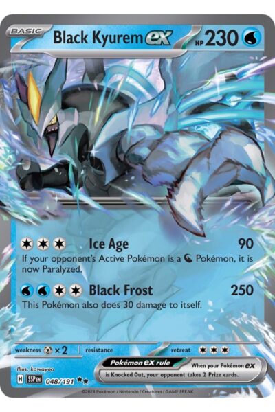 Black Kyurem ex 48/191 Double Rare fra Surging Sparks
