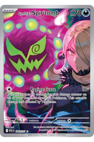 Cynthia's Spiritomb 244/217 Illustration Rare fra Ascended Heroes
