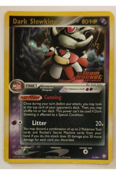 Dark Slowking 9/109 Rare Holo fra Team Rocket Returns