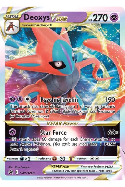 Deoxys VSTAR SWSH268 promokort fra SWSH Black Star Promos