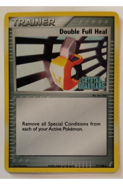 Double Full Heal 77/100 Uncommon fra Crystal Guardians, illustreret af Ryo Ueda