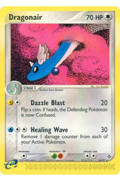 Dragonair 14/97 fra sættet EX Dragon, illustreret af Aya Kusube