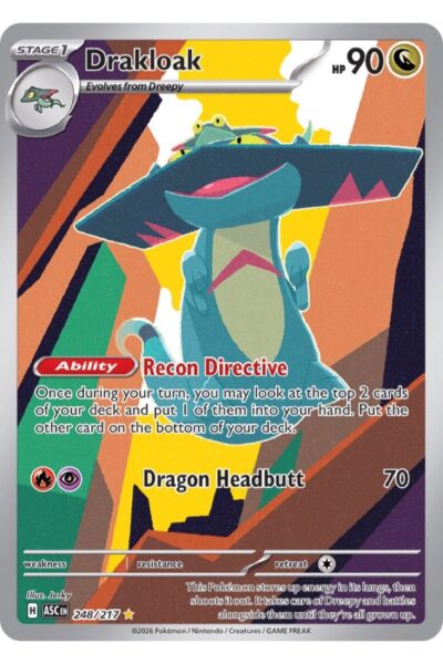 Drakloak, Illustration Rare nr. 248/217 fra Ascended Heroes