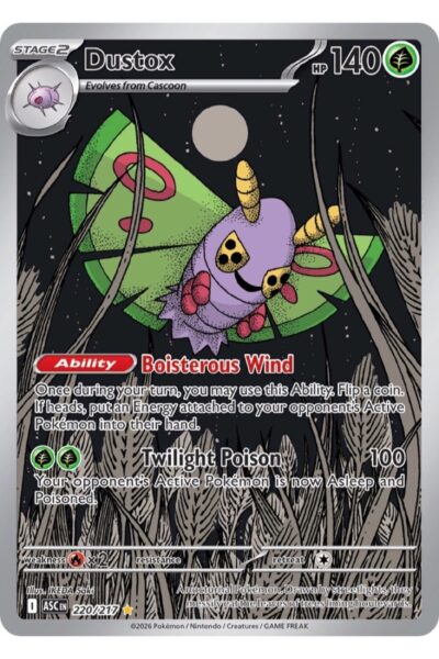 Dustox 220/217 Illustration Rare fra Ascended Heroes med illustration af IKEDA Saki