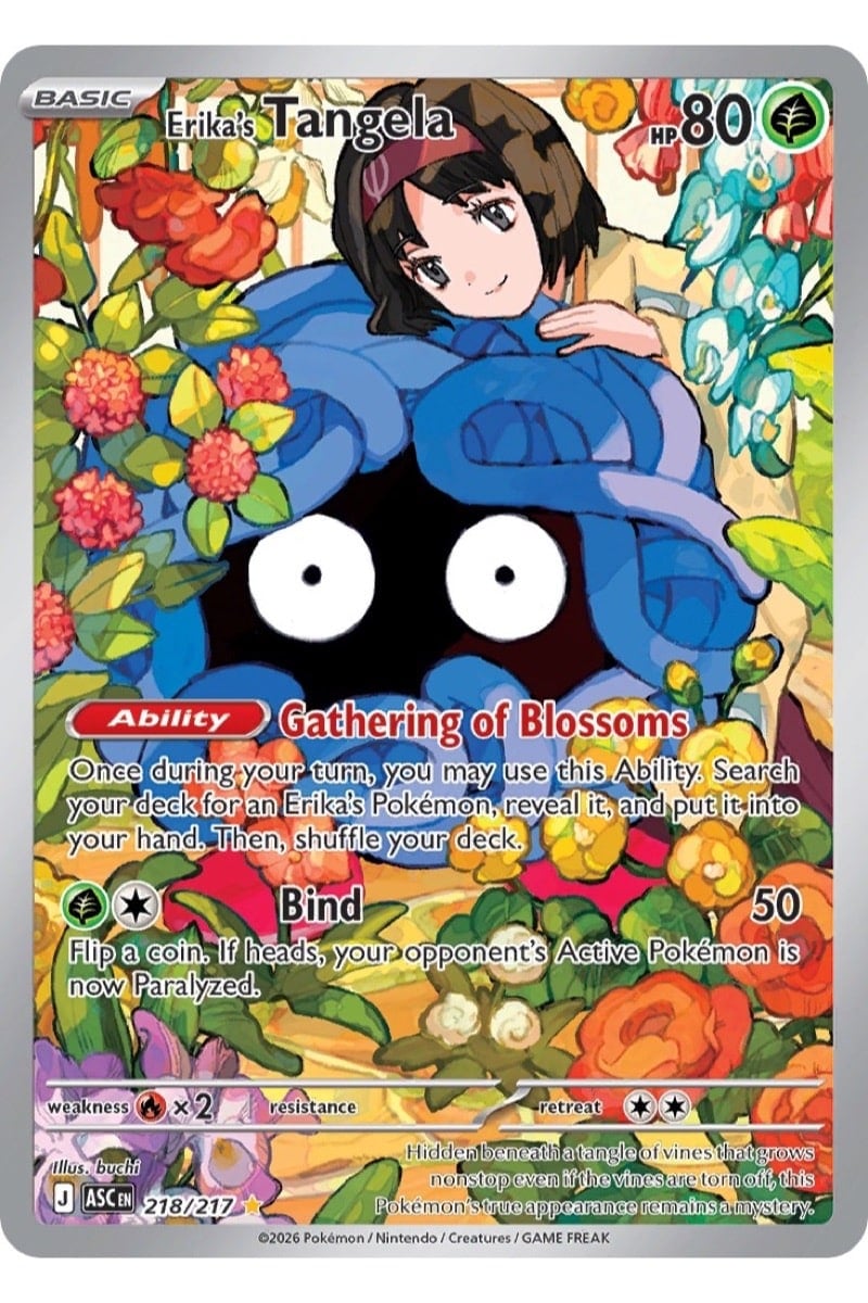 Erika's Tangela 218/217 Illustration Rare fra Ascended Heroes