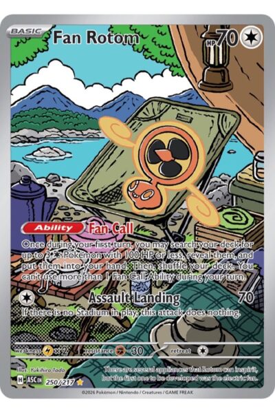 Fan Rotom 250/217 Illustration Rare fra Ascended Heroes