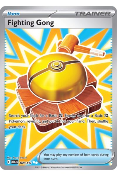 Fighting Gong 168/132 Ultra Rare Item-kort fra Mega Evolution