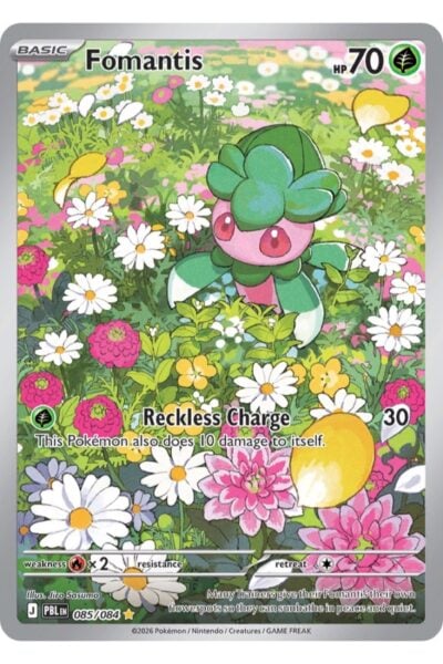 Fomantis 85/84 Illustration Rare fra Pitch Black, illustreret af Jiro Sasumo