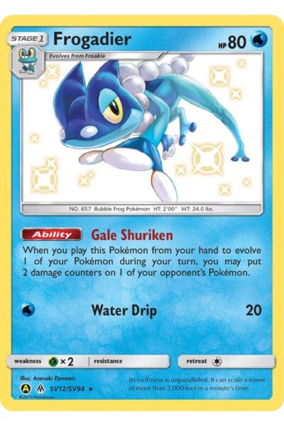 Frogadier SV12/SV94 Shiny Hidden Fates