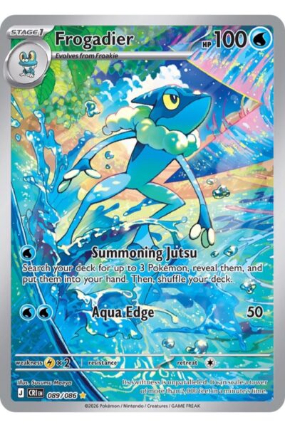 Frogadier 89/86 Illustration Rare fra Chaos Rising, illustreret af Susumu Maeya