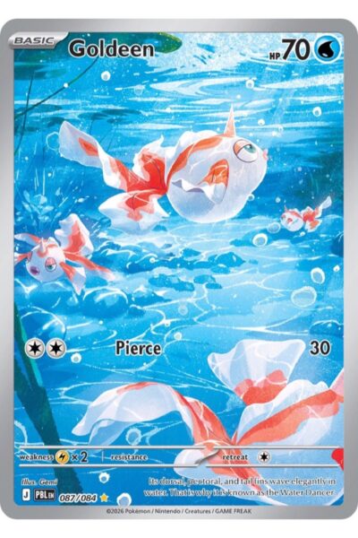 Goldeen 87/84 Illustration Rare fra Pitch Black, illustreret af Gemi