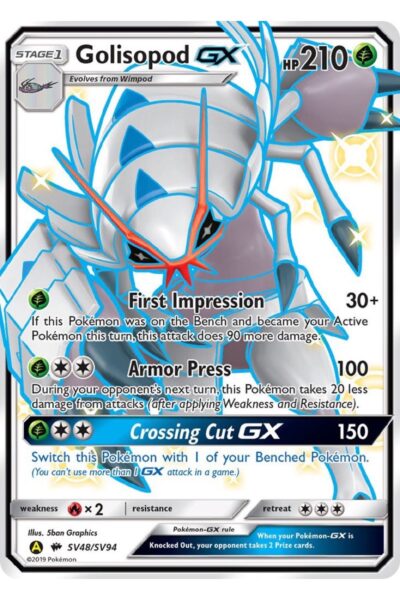 Golisopod-GX SV48/SV94 Shiny Hidden Fates
