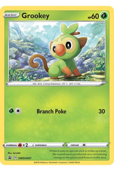 Grookey SWSH001 SWSH Black Star Promos