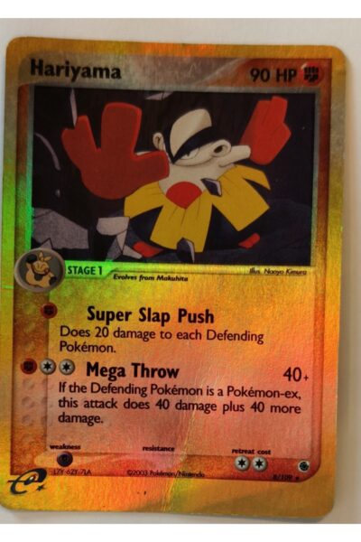 Hariyama 8/109 Rare Holo fra Pokémon TCG-sættet Ruby & Sapphire