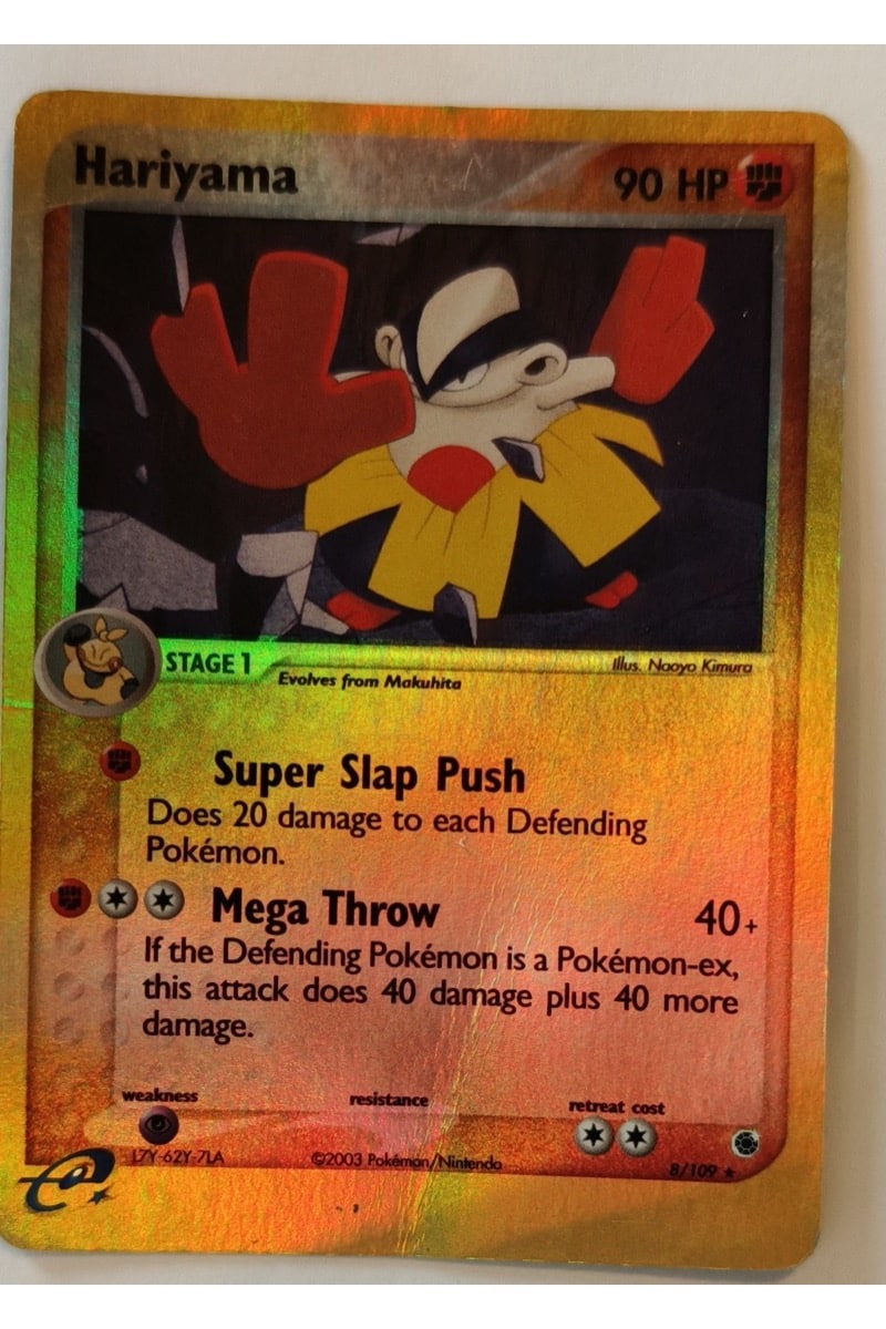 Hariyama 8/109 Rare Holo fra Pokémon TCG-sættet Ruby & Sapphire
