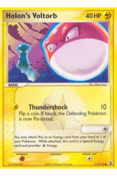Holon's Voltorb, Pokémon-kort nummer 71/113 fra sættet Delta Species
