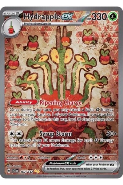 Hydrapple ex 167/142 Special Illustration Rare fra Stellar Crown