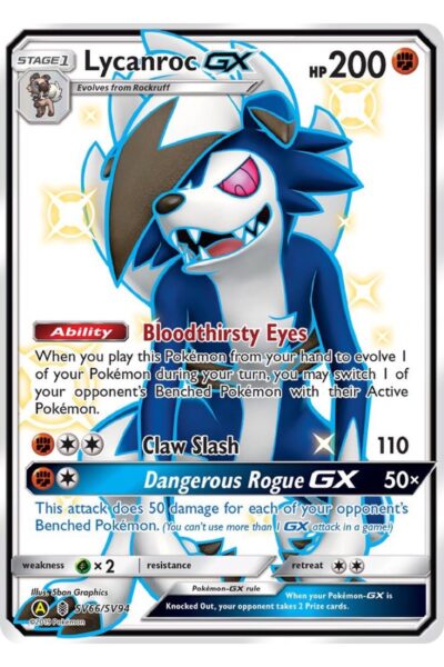Lycanroc-GX SV66/SV94 Shiny Hidden Fates