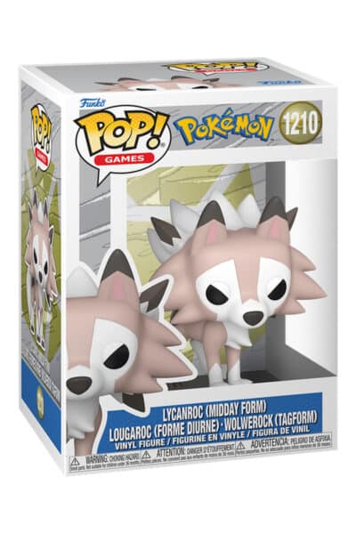 Lycanroc Midday Form Funko Pop nr. 1210 i vinduesæske