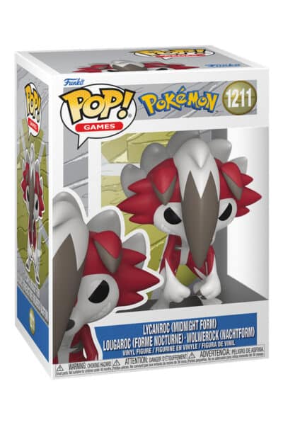 Lycanroc Midnight Form Funko Pop nr. 1211 i vinduesæske