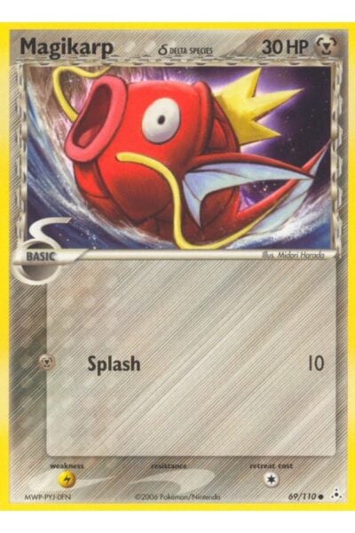 Magikarp δ, Metal-type Pokémon-kort nummer 69/110 fra sættet Holon Phantoms
