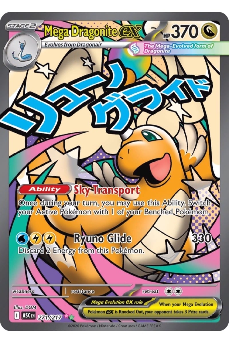 Mega Dragonite ex 271/217 fra Ascended Heroes