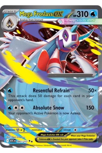 Mega Froslass ex, kortnummer 47/217 fra Ascended Heroes