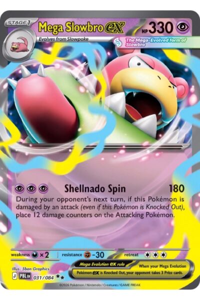 Mega Slowbro ex, nummer 31/84, Double Rare fra Pitch Black