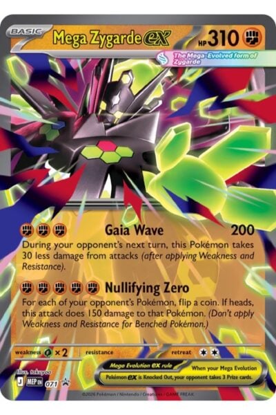 Mega Zygarde ex, nummer 71, Fighting-promokort fra Mega Evolution Black Star Promos